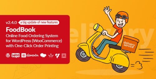 FoodBook 4.3.9 – Online Food Ordering System for WordPress with One-Click Order Printing
