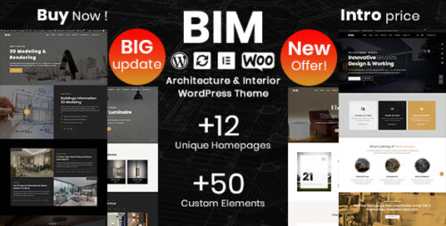 BIM 1.3.8 – Architecture & Interior Design Elementor WordPress Theme