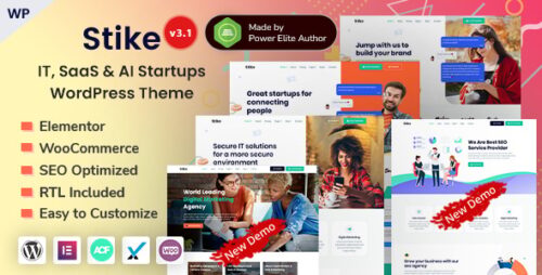Stike 2.9 – IT Startups WordPress Theme