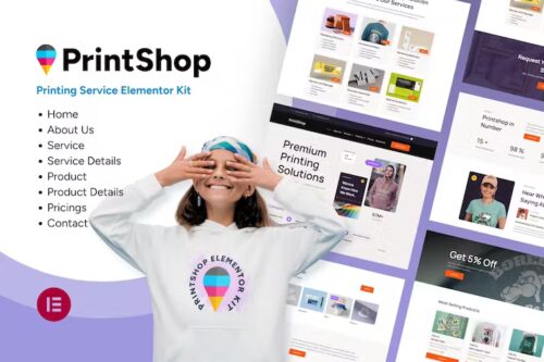 Printshop – Printing Business Elementor Template Kit