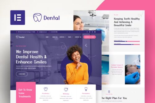 Dental – Dentist Clinic & Medical Elementor Template Kit