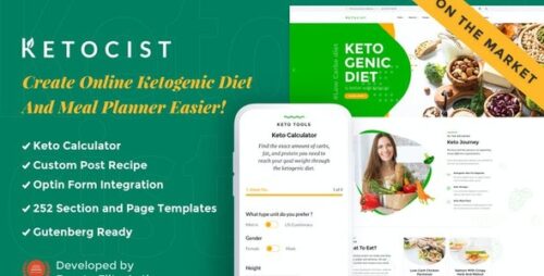 Ketocist 1.2.50 – Keto Diet WordPress Theme