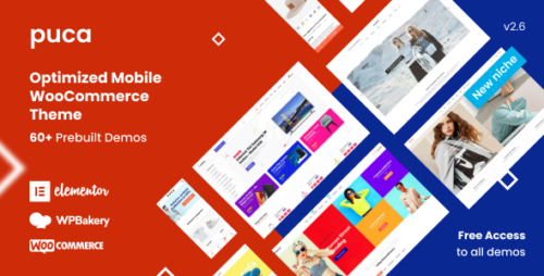 Puca 2.6.33 – Best Optimized Mobile Woocommerce Theme