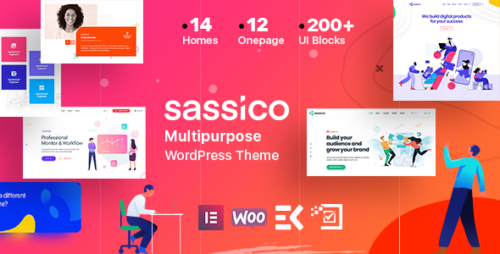 Sassico 3.4.0 – Multipurpose Saas Startup Agency WordPress Themes