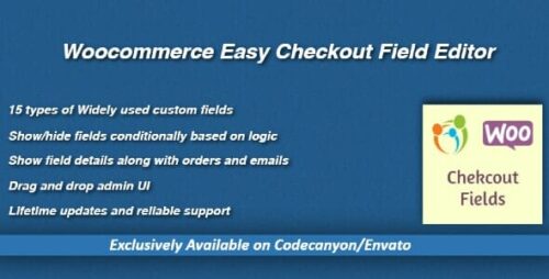 Woocommerce Easy Checkout Field Editor 3.6.0
