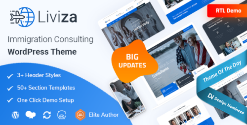 Liviza 3.6 – Immigration Consulting WordPress Websites
