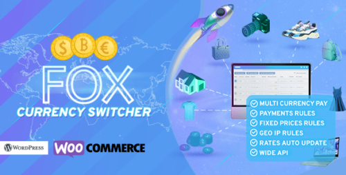 FOX 2.4.2.3 – WooCommerce Currency Switcher Professional – Multi Currency [WOOCS]