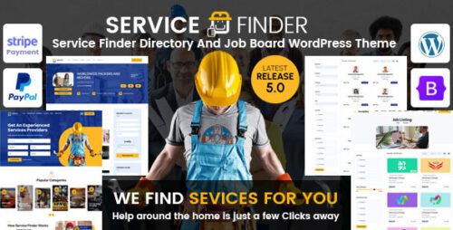 Service Finder 6.0 – Provider and Business Listing WordPress Theme