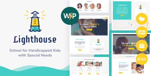 Lighthouse 1.2.4 – School for Handicapped Kids with Special Needs WordPress Theme