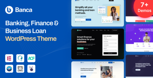 Banca 1.8.0 – Banking, Finance & Business Loan WordPress Theme