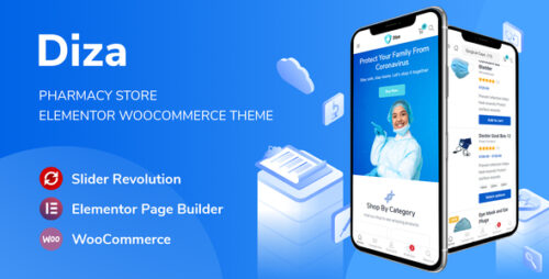 Diza 1.3.8 – Pharmacy Store Elementor WooCommerce Theme