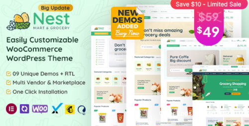Nest 1.8.2 – Grocery Store WooCommerce WordPress Theme