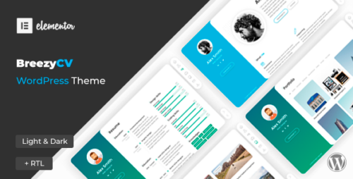 BreezyCV 1.5.2 – CV Resume WordPres Theme