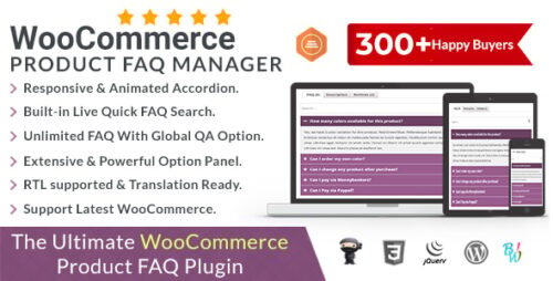 WooCommerce Product FAQ Manager 1.4.1