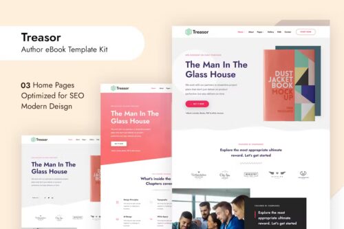 Treasor – Author eBook Elementor Template Kit
