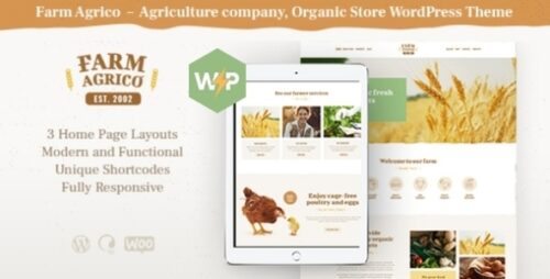 Farm Agrico 1.3.12 – Agricultural Business & Organic Food WordPress Theme
