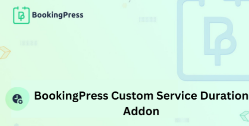 BookingPress Custom Service Duration Addon 2.4