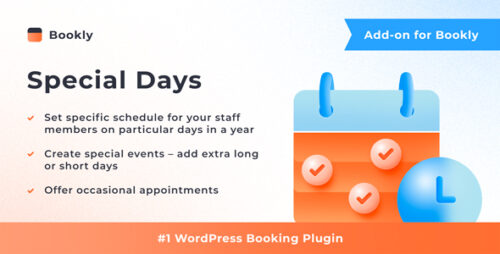 Bookly Special Days Addon 5.1