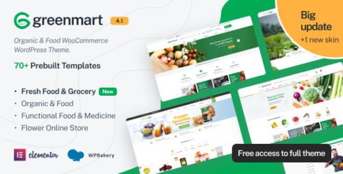 GreenMart 4.1.21 – WooCommerce WordPress Theme