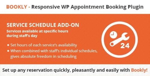 Bookly Service Schedule Addon 3.5