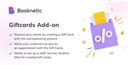 Giftcards for Booknetic Addon 1.1.3