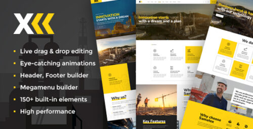 Samatex 4.9 – Industrial WordPress Theme + Woocommerce