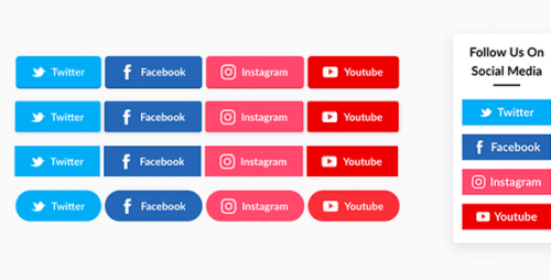 Superb Social Media Share and Follow Buttons 119.0