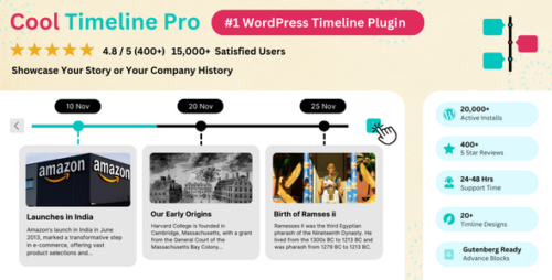 Cool Timeline Pro 4.8.6 – WordPress Timeline Plugin