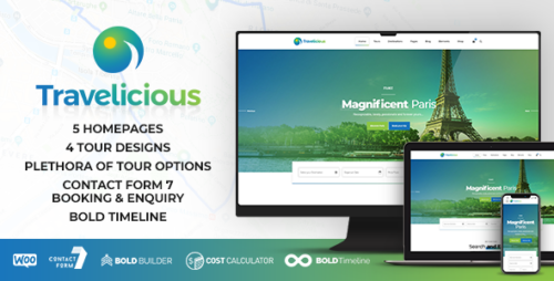Travelicious 1.5.5 – Tour Operator WordPress Theme