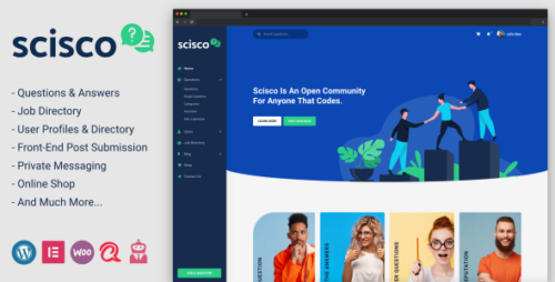 Scisco 1.4 – Questions and Answers WordPress Theme
