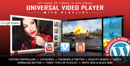 Universal Video Player Plugin 3.8.2