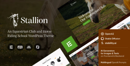 Stallion 1.7 – An Equestrian Club and Horse Riding School WordPress Theme