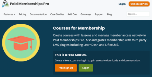 Courses Addon 1.2.5 – Paid Memberships Pro