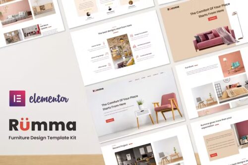 Rumma – Furniture Interior Elementor Template Kit