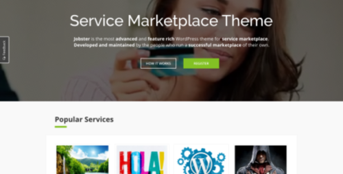 WPjobster 5.8.1 – Service Marketplace WordPress Theme + Addons