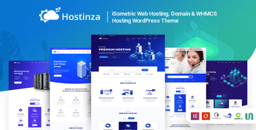 Hostinza 2.9.4 – Isometric Domain & Whmcs Web Hosting WordPress Theme
