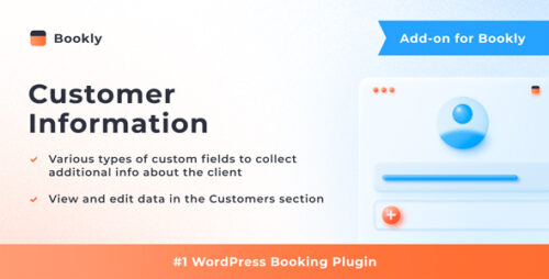 Bookly Customer Information addon 2.8