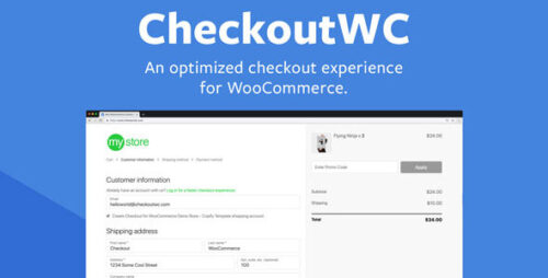 CheckoutWC 10.1.7 – Optimized Checkout Pages for WooCommerce