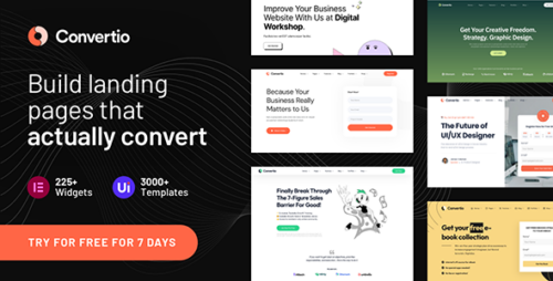 Convertio 3.0.0 – Conversion Optimized Landing Page Theme
