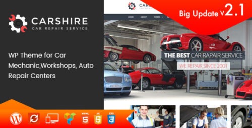 Car Shire 2.7 – Auto Mechanic & Repair WordPress Theme