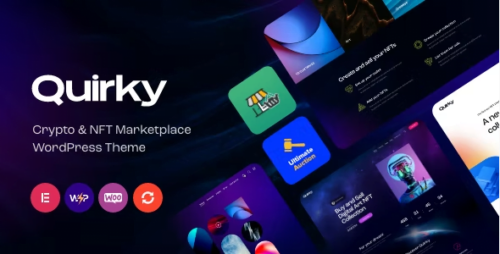 Quirky 1.10 – NFT, Token & Blockchain WCFM Marketplace WordPress Theme