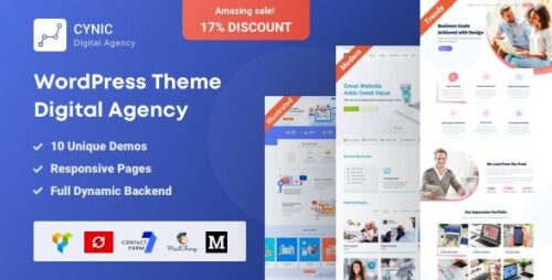 Agency Cynic 1.16.1 – Digital Agency & Startup Agency WordPress Theme