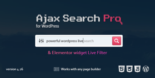 Ajax Search Pro 4.27.1 – Live WordPress Search & Filter Plugin