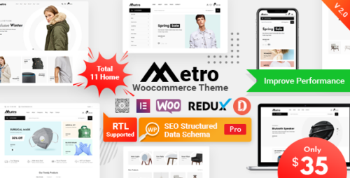 Metro 2.9 – Minimal WooCommerce Theme