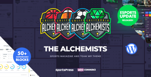 Alchemists 4.4.15 – Sports eSports & Gaming Club and News WordPress Theme