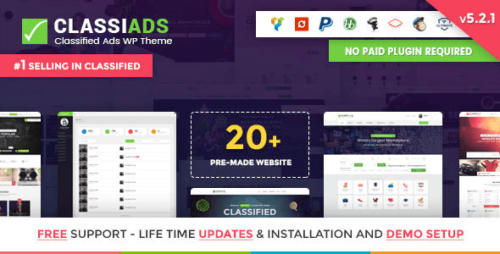 Classiads 6.1.11 – Classified Ads WordPress Theme