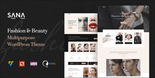Sana 1.3.3 – Fashion Stylist, Beauty Salon and Makeup Artist WordPress Theme