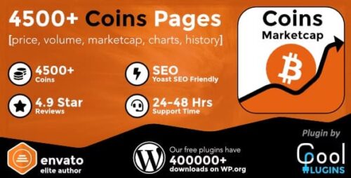 Coins MarketCap 5.6.4 – WordPress Cryptocurrency Plugin