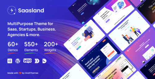 Saasland 3.6.8 – MultiPurpose WordPress Theme for Startup