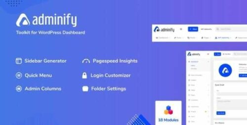 WP Adminify Pro 4.0.4.4 – Powerhouse Toolkit for WordPress Dashboard (WHITE LABEL)
